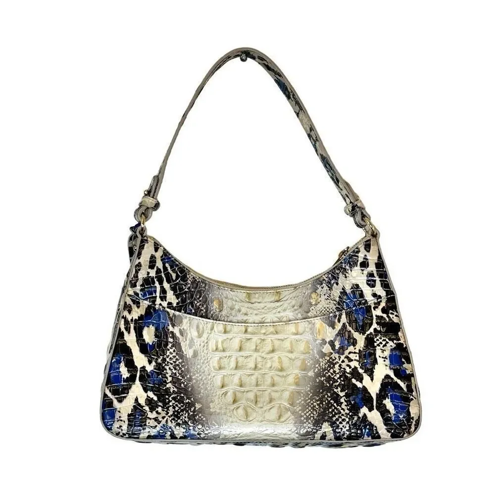 Brahmin croc embossed